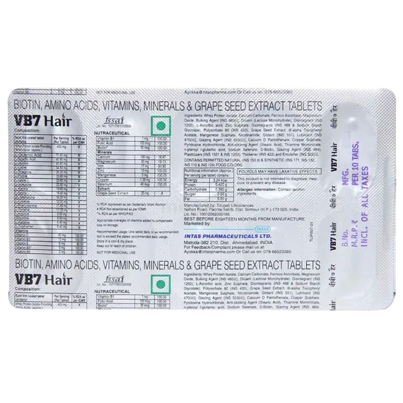 vb 7 hair tablet 10's